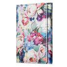 Color Painting Leather Horizontal Magnetic Wallet Card Bag Case(Oil Painting Rose) - 2