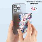 Color Painting Leather Horizontal Magnetic Wallet Card Bag Case(Oil Painting Rose) - 3