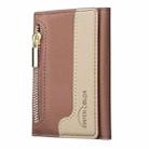 Zipper Leather Horizontal Magnetic Wallet Card Bag Case(Brown) - 2