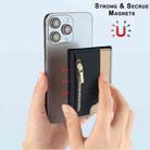 Zipper Leather Horizontal Magnetic Wallet Card Bag Case(Black) - 3
