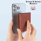 Oily Leather Horizontal Magnetic Wallet Card Bag Case(Dark Brown) - 3