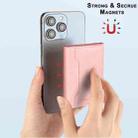 Oily Leather Horizontal Magnetic Wallet Card Bag Case(Pink) - 3