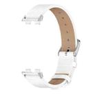 For Huawei Band 10 / 9 / 8 Mijobs Microfiber PU Leather Watch Band(White Silver) - 2