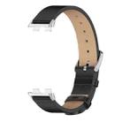 For Huawei Band 10 / 9 / 8 Mijobs Microfiber PU Leather Watch Band(Black Silver) - 2