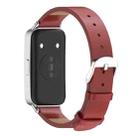 For Huawei Band 10 / 9 / 8 Mijobs Microfiber PU Leather Watch Band(Red Silver) - 3