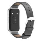 For Huawei Band 10 / 9 / 8 Mijobs Microfiber PU Leather Watch Band(Grey Silver) - 3
