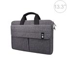 ST08 Handheld Briefcase Carrying Storage Bag without Shoulder Strap for 13.3 inch Laptop(Grey) - 1
