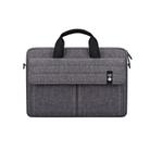 ST08 Handheld Briefcase Carrying Storage Bag without Shoulder Strap for 13.3 inch Laptop(Grey) - 2