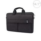 ST08 Handheld Briefcase Carrying Storage Bag without Shoulder Strap for 14.1 inch Laptop(Black) - 1