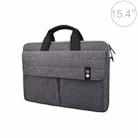 ST08 Handheld Briefcase Carrying Storage Bag without Shoulder Strap for 15.4 inch Laptop(Grey) - 1