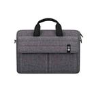 ST08 Handheld Briefcase Carrying Storage Bag without Shoulder Strap for 15.4 inch Laptop(Grey) - 2