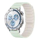 22mm xDfind Magnetic Silicone Watch Band for Huawei Watch GT5 / GT4(Mint Green Starlight) - 1
