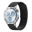 22mm xDfind Magnetic Silicone Watch Band for Huawei Watch GT5 / GT4(Black) - 1