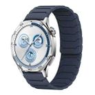 22mm xDfind Magnetic Silicone Watch Band for Huawei Watch GT5 / GT4(Midnight Blue) - 1