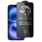 For iPhone 16 / 15 WK WTP-097 Jungle Series Kinkong 6D Curved Privacy Tempered Glass Film - 1