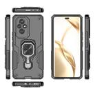 For Honor 200 Metal Kickstand TPU Hybrid PC Phone Case(Black) - 3
