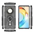 For Honor X50 Metal Kickstand TPU Hybrid PC Phone Case(Black) - 3