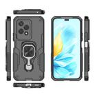 For Honor 200 Lite Global Metal Kickstand TPU Hybrid PC Phone Case(Black) - 3