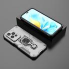For Honor 200 Lite Global Metal Kickstand TPU Hybrid PC Phone Case(Grey) - 2