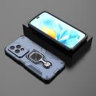 For Honor 200 Lite Global Metal Kickstand TPU Hybrid PC Phone Case(Blue) - 2