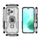 For Honor 400 Lite Global Metal Kickstand TPU Hybrid PC Phone Case(Grey) - 3