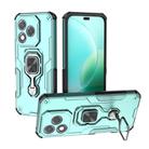 For Honor 400 Lite Global Metal Kickstand TPU Hybrid PC Phone Case(Green) - 1