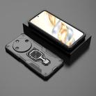 For Honor X60 5G Metal Kickstand TPU Hybrid PC Phone Case(Black) - 2