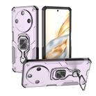 For Honor X60 5G Metal Kickstand TPU Hybrid PC Phone Case(Purple) - 1