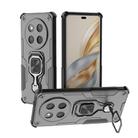 For Honor X60 Pro 5G Metal Kickstand TPU Hybrid PC Phone Case(Black) - 1