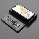 For Honor X60 Pro 5G Metal Kickstand TPU Hybrid PC Phone Case(Black) - 2