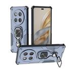 For Honor X60 Pro 5G Metal Kickstand TPU Hybrid PC Phone Case(Blue) - 1