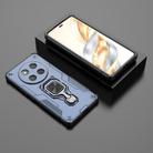 For Honor X60 Pro 5G Metal Kickstand TPU Hybrid PC Phone Case(Blue) - 2