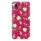 For Samsung Galaxy A1 Core Shockproof Painted Transparent TPU Protective Case(Strawberry Cake) - 1