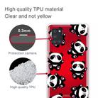 For Samsung Galaxy A21s Shockproof Painted Transparent TPU Protective Case(Hug Bear) - 3
