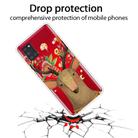 For Samsung Galaxy A21s Shockproof Painted Transparent TPU Protective Case(Flower Deer) - 2