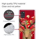 For Samsung Galaxy A21s Shockproof Painted Transparent TPU Protective Case(Flower Deer) - 3