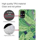 For Samsung Galaxy M31s Shockproof Painted Transparent TPU Protective Case(Banana Leaf) - 3