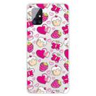 For Samsung Galaxy M51 Shockproof Painted Transparent TPU Protective Case(Strawberry Cake) - 1