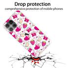 For iPhone 12 mini Shockproof Painted Transparent TPU Protective Case(Strawberry Cake) - 2