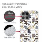 For iPhone 12 mini Shockproof Painted Transparent TPU Protective Case(Mini Cats) - 3