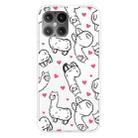 For iPhone 12 Pro Max Shockproof Painted Transparent TPU Protective Case(Alpaca) - 1