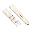 22mm MIJOBS Genuine Leather Watch Band(Beige) - 1