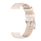 22mm MIJOBS Genuine Leather Watch Band(Beige) - 2