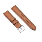22mm MIJOBS Genuine Leather Watch Band(Brown) - 1