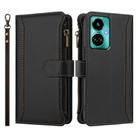 For Tecno Camon 19 / 19 Pro 5G Magnetic Closure 9 Card Slots Zipper Leather Case with Hand Strap(Black) - 2