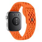 For Huawei Watch Fit 4 Pro / Fit 4 / Fit 3 xDfind Mesh Reverse Buckle Silicone Watch Band(Orange) - 2