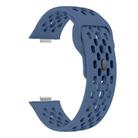 For Huawei Watch Fit 4 Pro / Fit 4 / Fit 3 xDfind Mesh Reverse Buckle Silicone Watch Band(Dark Blue) - 3
