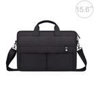 ST08 Handheld Briefcase Carrying Storage Bag with Shoulder Strap for 15.6 inch Laptop(Black) - 1