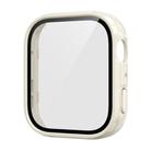 For Huawei Watch Fit 4 Tempered Film Integrated PC Watch Protective Case(Ivory White) - 1