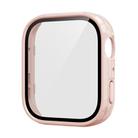 For Huawei Watch Fit 4 Tempered Film Integrated PC Watch Protective Case(Pink) - 1